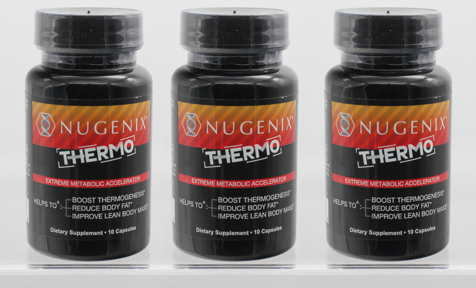 Nugenix 3 PC Thermo-X Extreme Thermogenic Fat Burner Supp.; 30 Capsules (10X3)