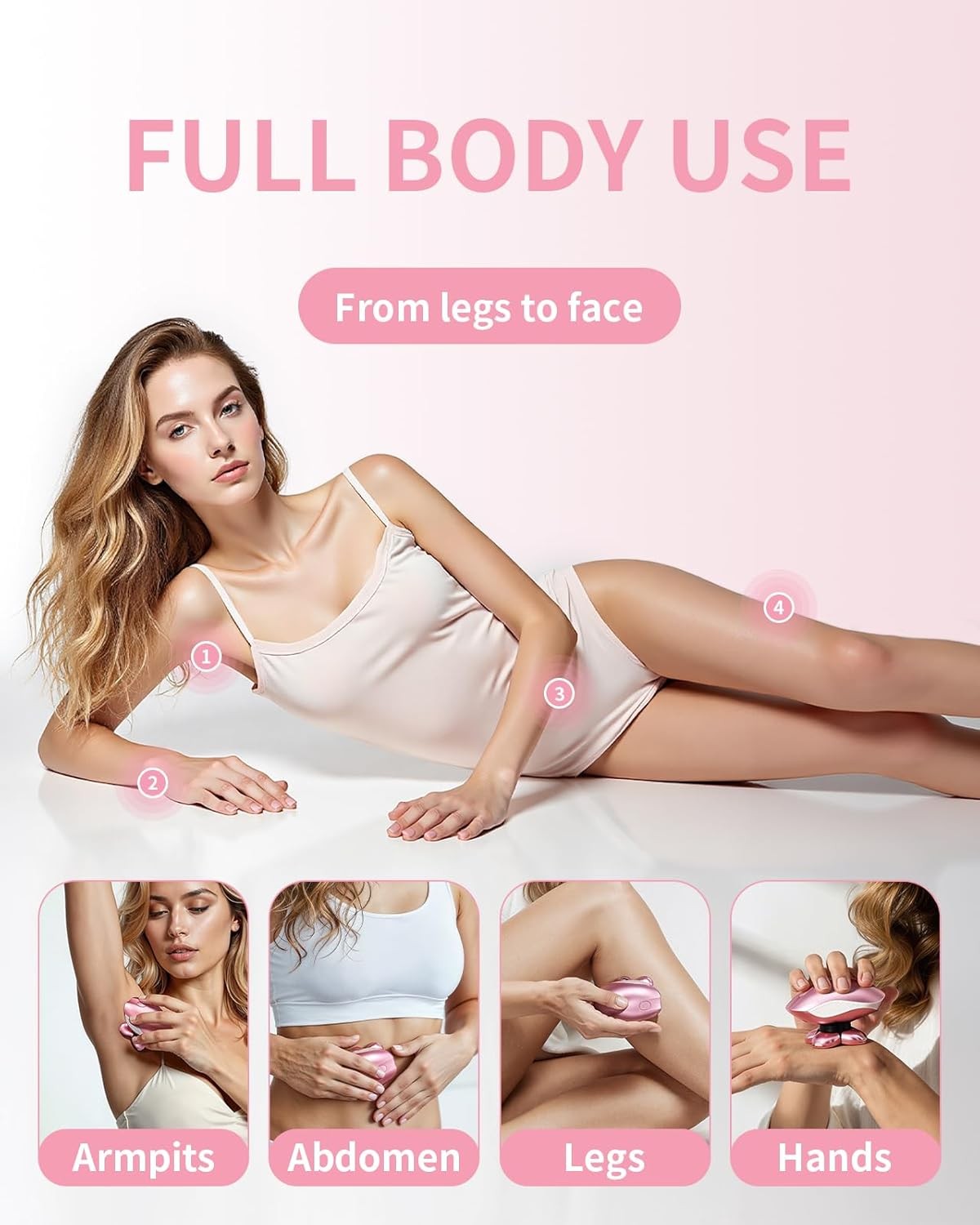Electric Razors for Women 5-in-1 Multi-Function Womens Razor with LED Display US