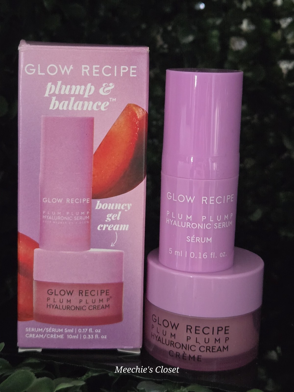 Glow Recipe Plum Plump Plump & Balance Hyaluronic Duo Kit Serum + Cream NIB