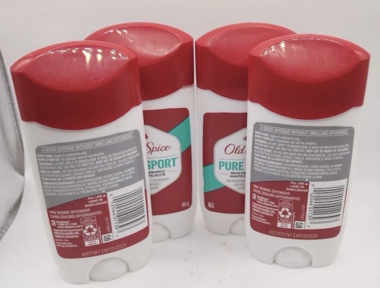 5pack Old Spice High Endurance Deodorant, 48 Hour Protection, Pure Sport 2.4 oz