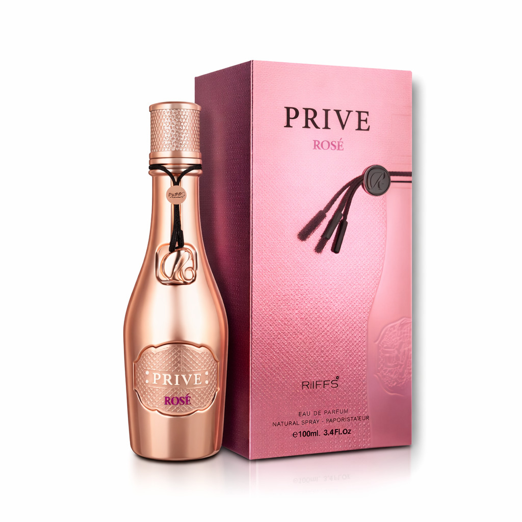 RIIFFS PRIVE ROSE EAU DE PARFUM SPRAY FOR WOMEN 3.4 Oz / 100 ml NEW
