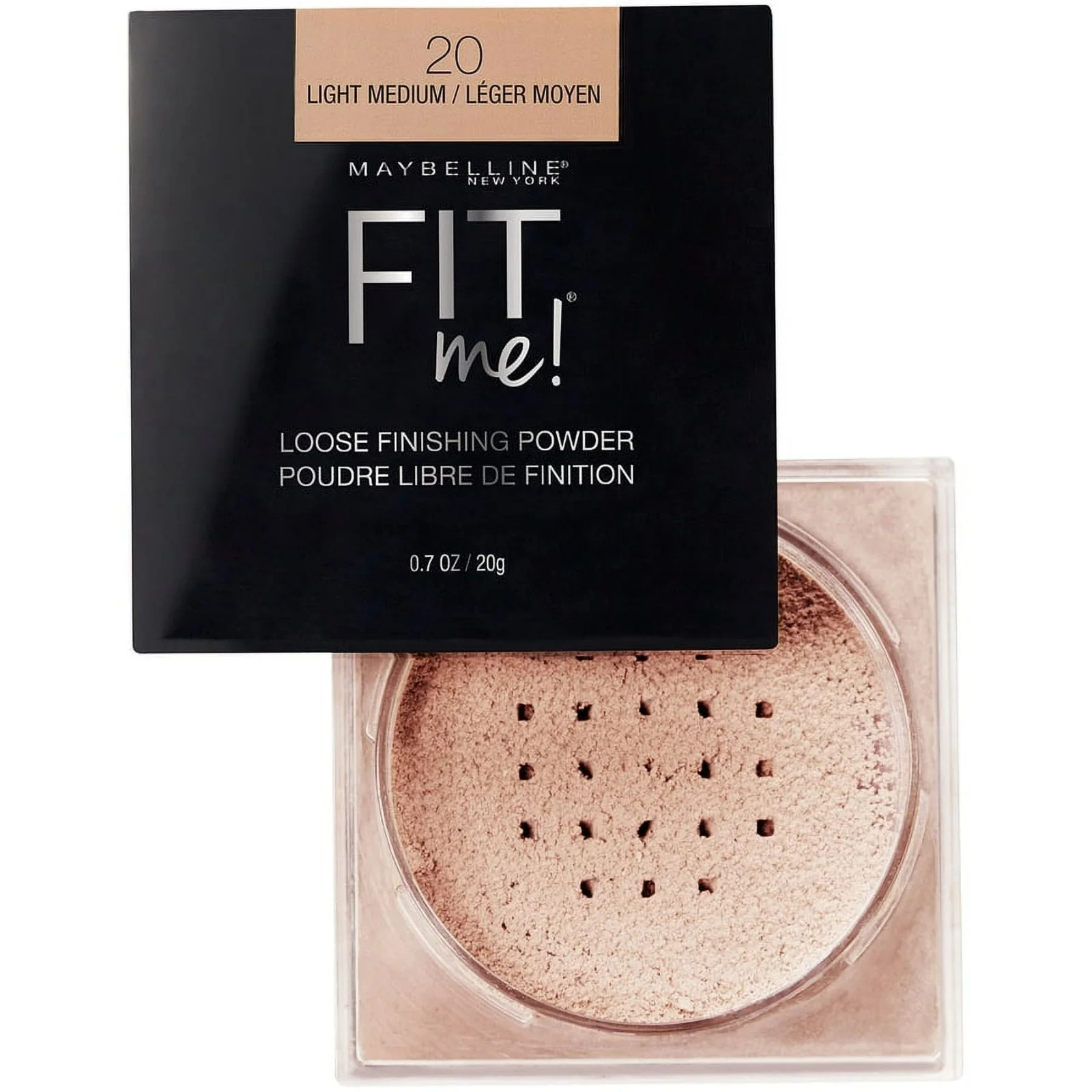 Maybelline Fit Me Loose Finishing Powder, 20 Light Medium, 0.7 oz