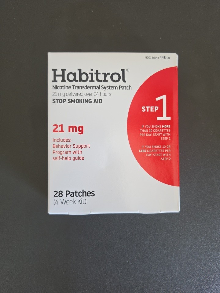 Habitrol Step 1 Nicotine 21mg Transdermal System Patch 28 Patches 05/2027