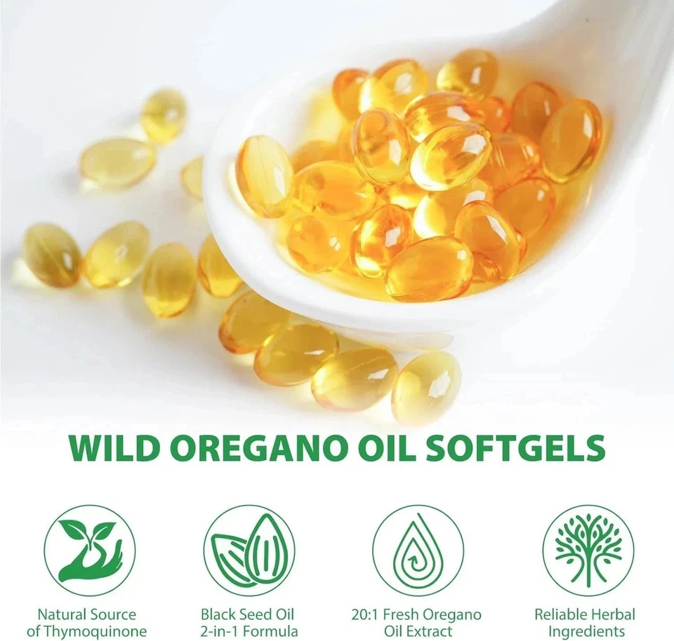 Resilia Oil Of Oregano With Black Seed Oil 6,000MG