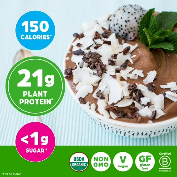 2pk Organic Vegan Protein Powder Orgain Chocolate Fudge 21g Plant Based 1.02lb