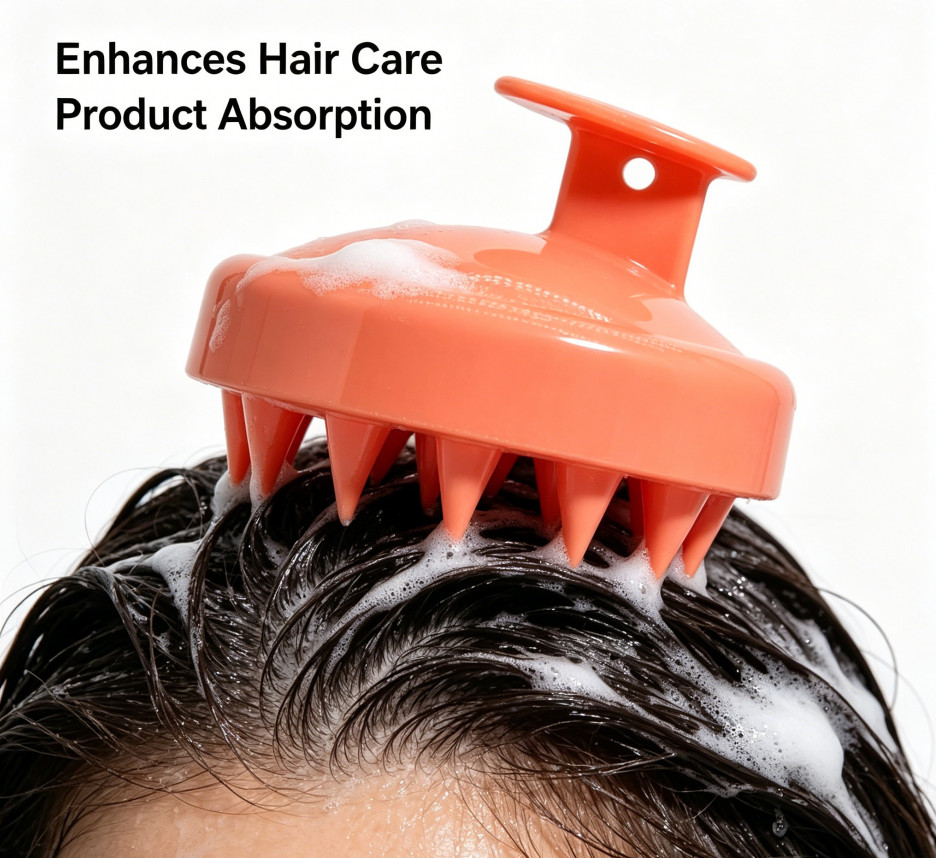 Scalp Massager Shampoo Brush – Deep Cleanse & Relaxing Head Massage Tool