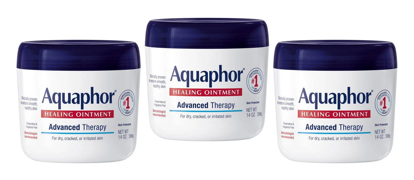 Pack 3 Aquaphor Healing Ointment Advanced Therapy, Skin Protectant, 14 Oz, 04/26