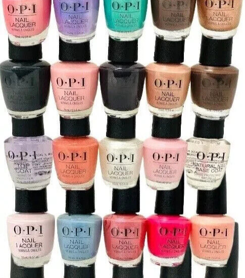 LOT OF 10 – OPI Nail Lacquer Polish 0.5oz – Assorted No Repeated Colors – NEW