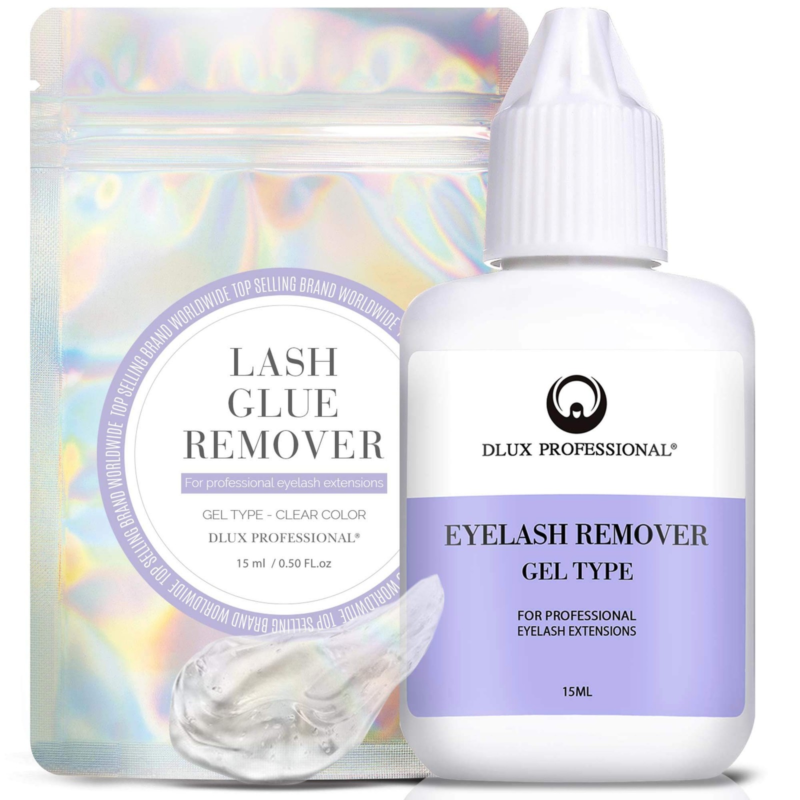 Eyelash Extensions Glue – 15ml, Clear Natural Pigment, Professional Korean Ey…