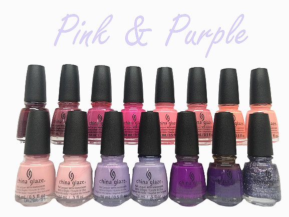 China Glaze Nail Polish Lacquer PINK & PURPLE – Pick Color 0.5oz – Fast Shipping