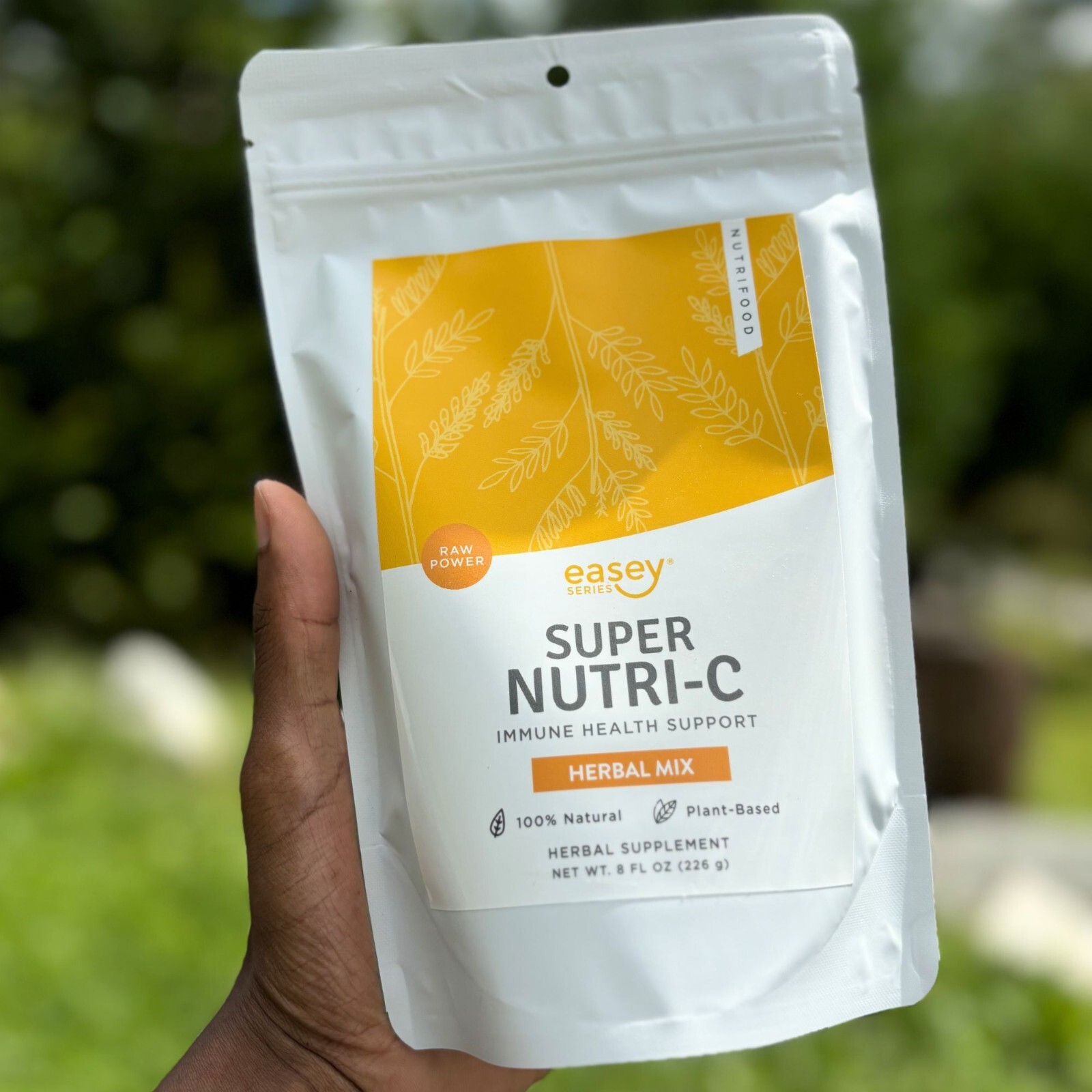 Super Nutri C – Wholefood Vitamin C Vegan Supplement – Natural Absorbic Acid 8oz
