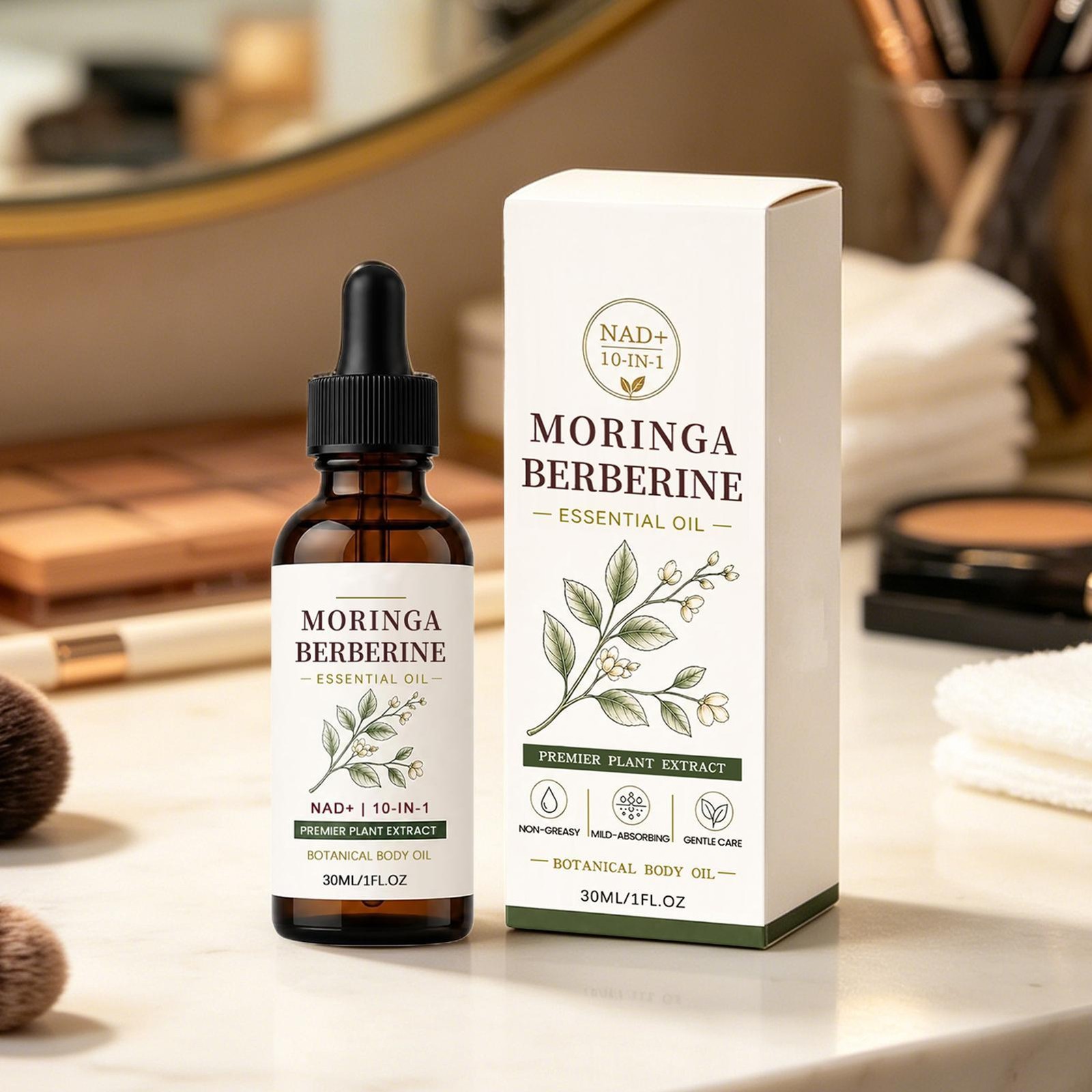 Moringa Berberine Oil – Essential Oil 30ml, With Ginger Root, Jojoba & Vitamin E