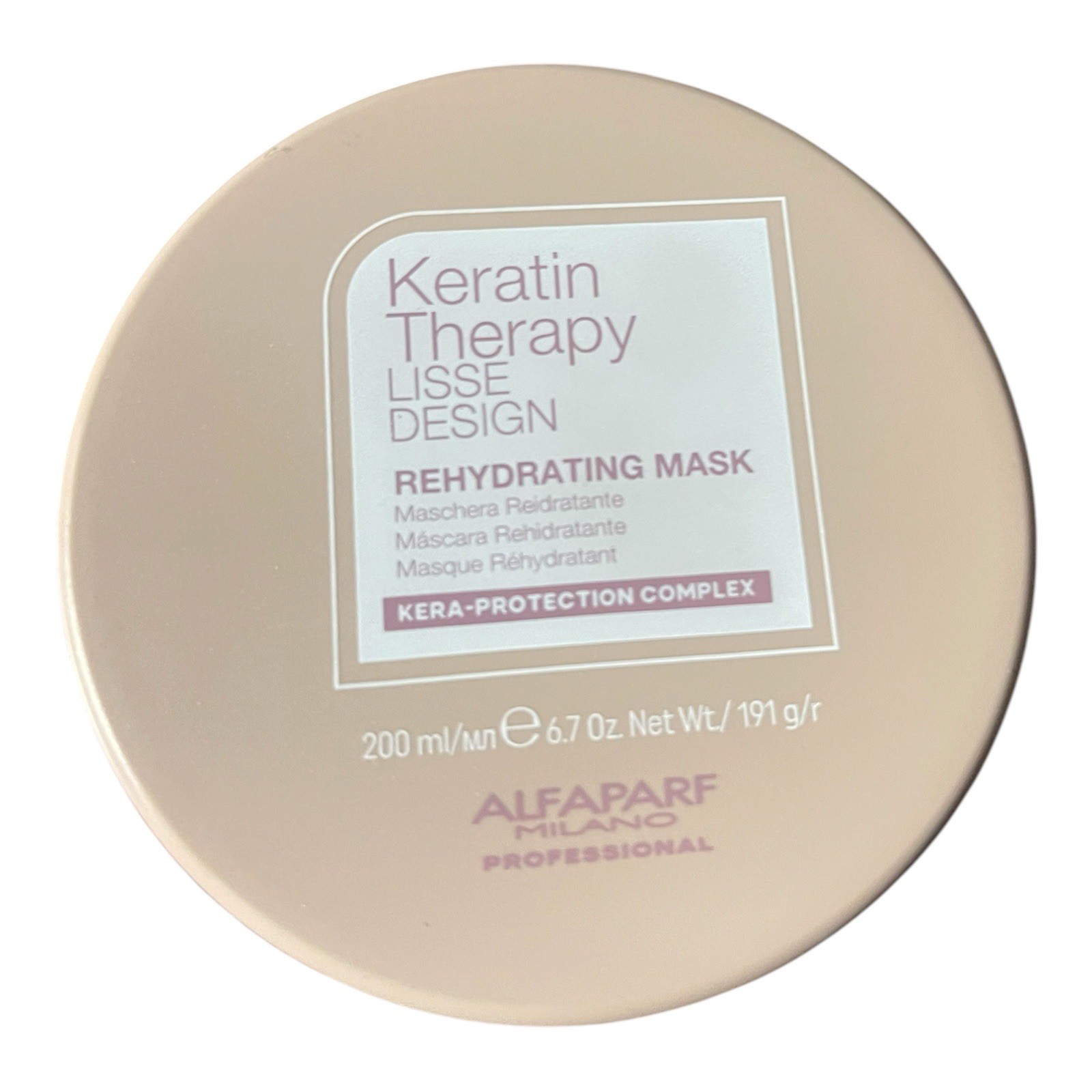 Alfaparf Milano Keratin Therapy Lisse Design Rehydrating Mask 6.7 oz