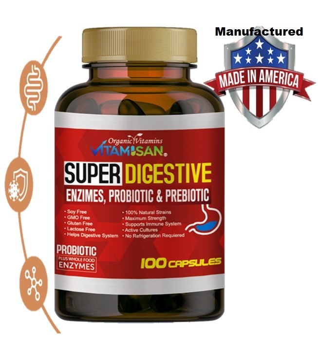 Super Digestive Brook Enhanced-Biotics Probiotic and Prebiotic 100 capsules