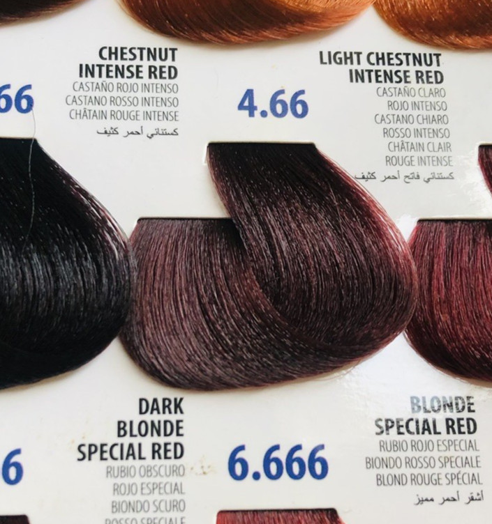 Mirna Permanent Hair Coloring Color Cream Chestnut Intense Red 4.66 NEW 3.4oz