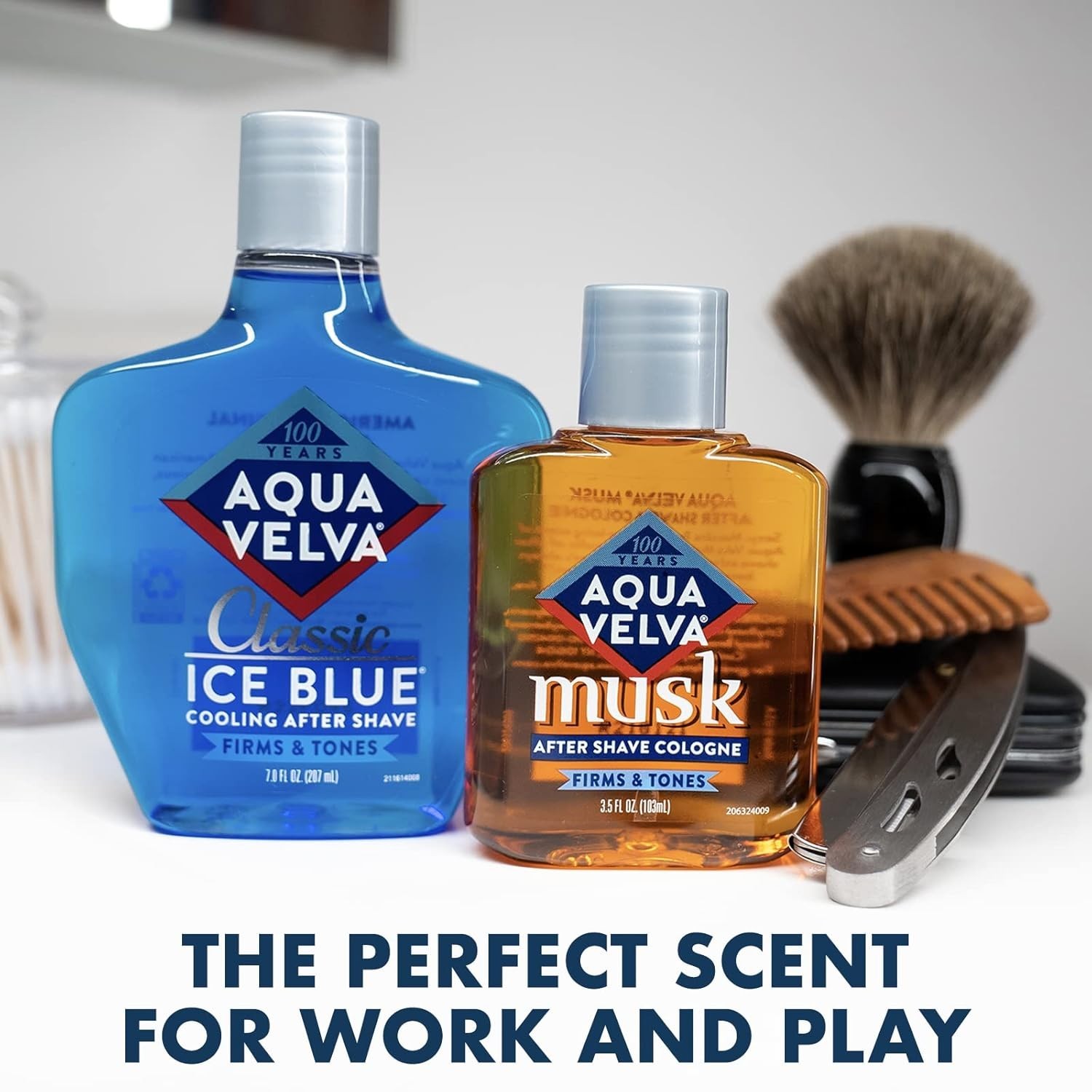America’s First After Shave – Classic Ice Blue, 7 Oz Lotion Refreshes Skin