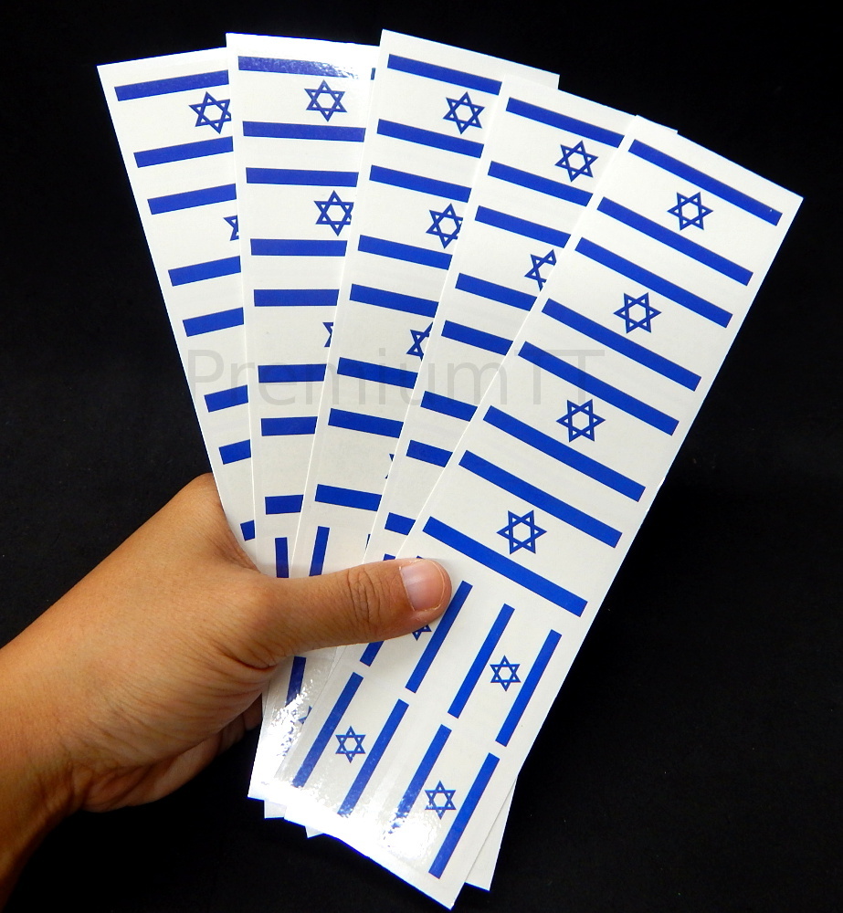 40 Tattoos: Israeli, Israel Flag, Party Favors