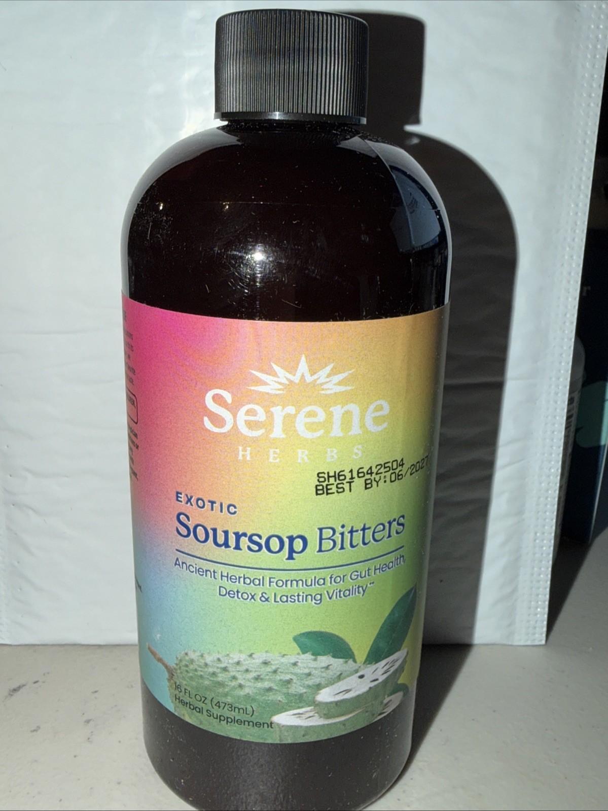 Serene Herbs Exotic Soursop Bitters 16oz Acetogenins w/Antioxidant Exp 6/27