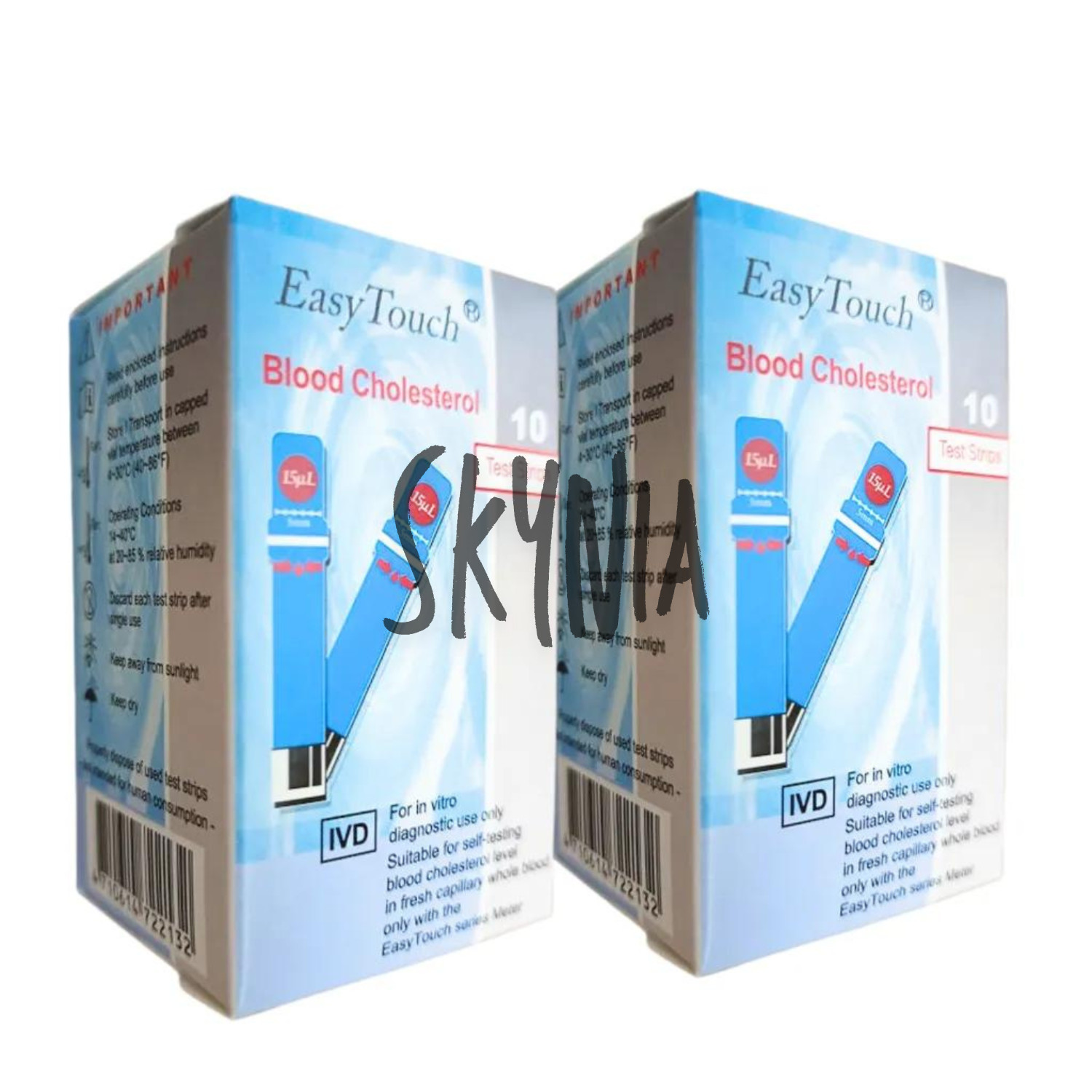 Easy Touch Blood Cholesterol Test Strip 1 box (10 strips) EasyTouch-EXP 12/2025