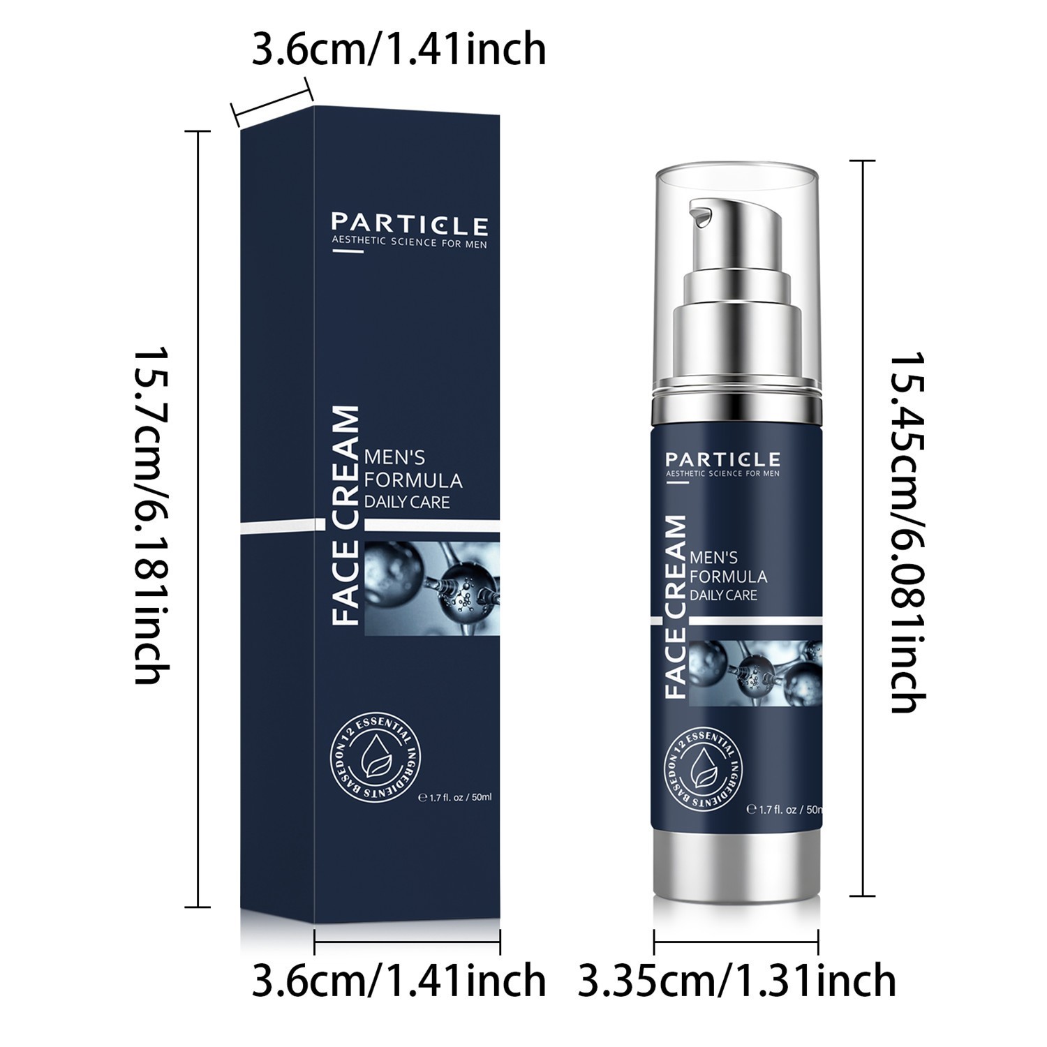 3X Particle Face Cream Men 6 in 1 Anti-Aging Cream Fights Eye Bags Dark Spots