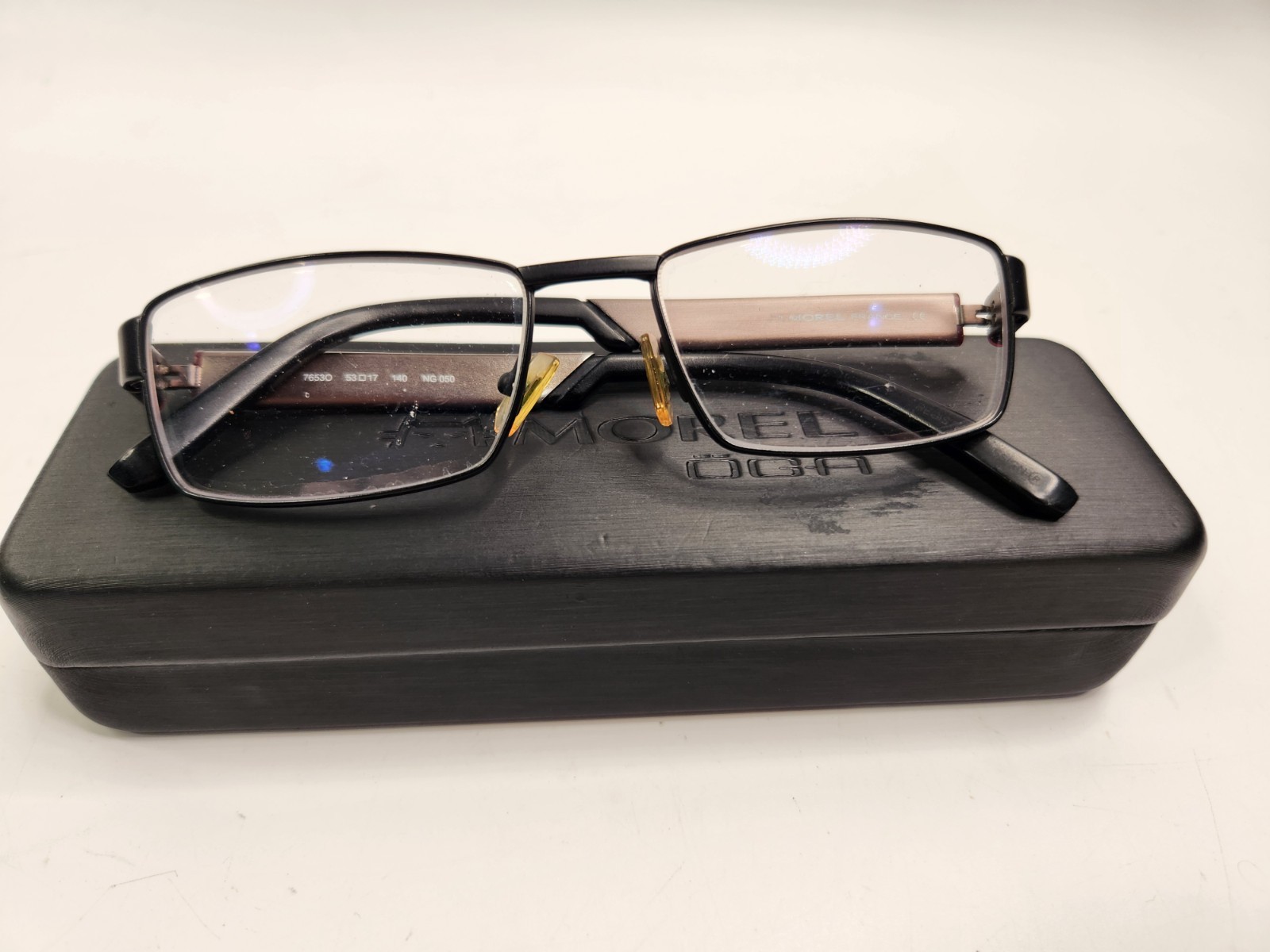 MOREL OGA 7653O ALUMINIUM LIGHTWEIGHT DURABLE CONTEMPORARY EYEGLASS FRAME MENS