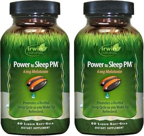 Power to Sleep PM 6mg Melatonin GABA Ashwagandha Sleep Supplement 60 Gels