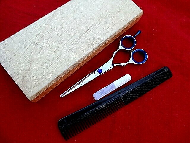 Money Back Warranty_5.5″ 440c Hairdressing Hair Cutting Scissors
