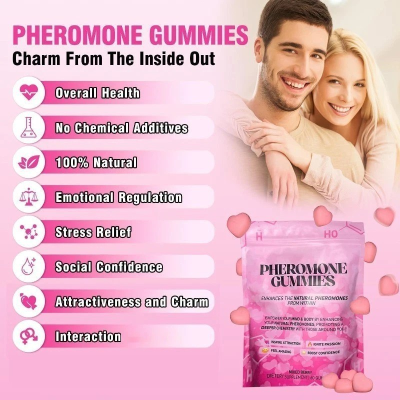 ⭐ProYoni Pheromone Gummies – ⭐Enhance Natural Pheromones – 60 Count
