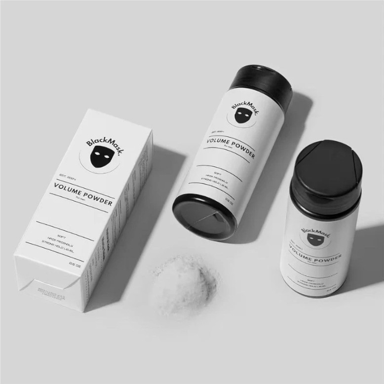 Black Mask Texture Powder for Men, Easy-to-Apply Styling Powder Dry Hair Look-2