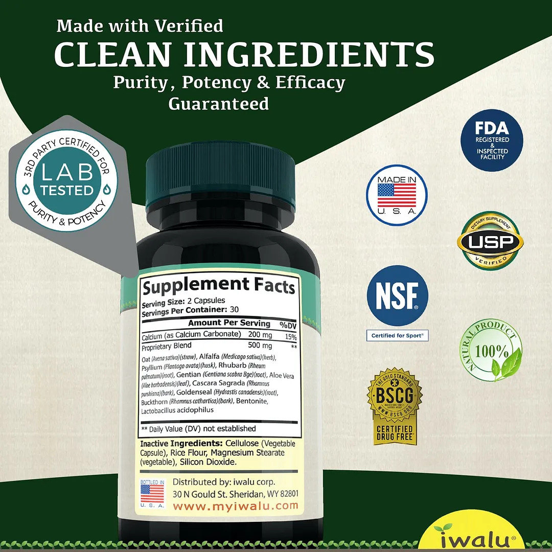 14 Day Cleanse | Best Supplement Capsule Pill Men Women FREE SHIP