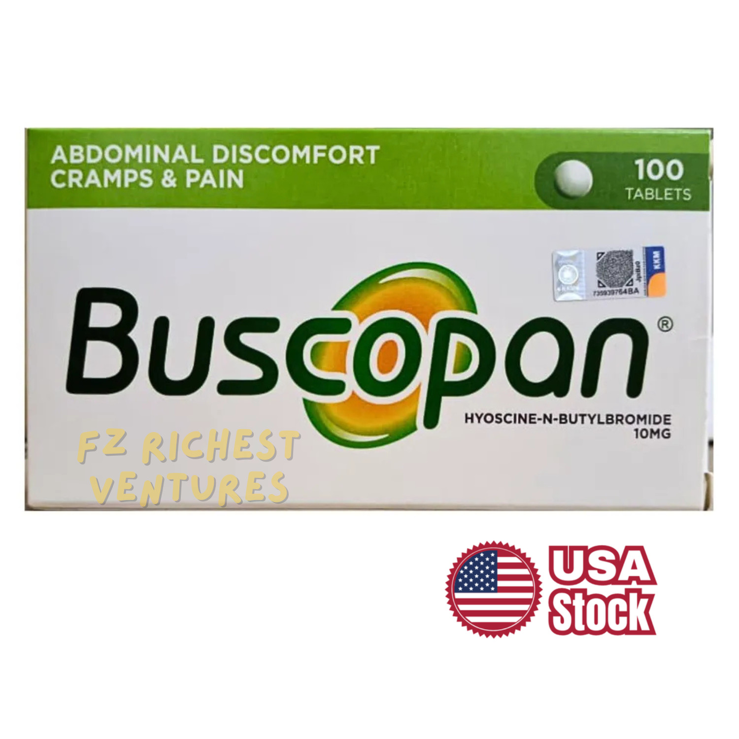 Irritable Stomach Discomfort Cramps Pain Relief 10mg 100 tablets – US Shipping
