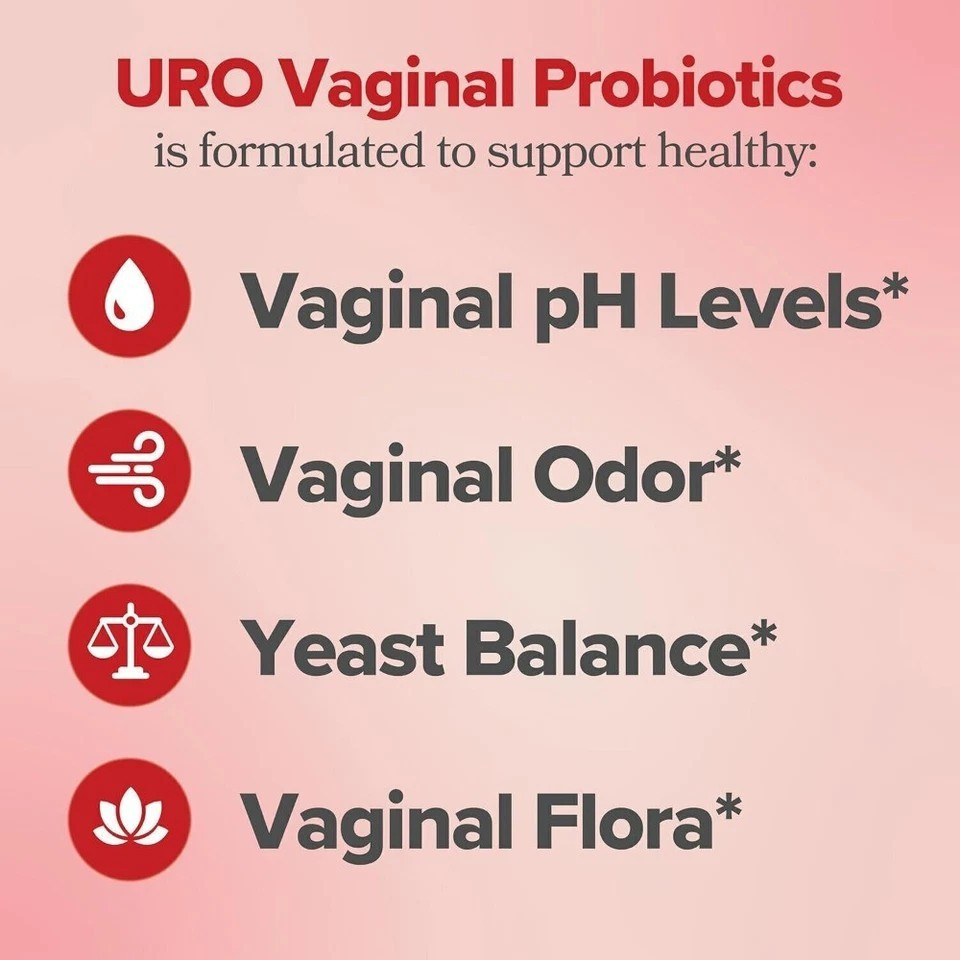 3PACK URO O Positiv Vaginal Probiotics for Women pH Balance w/ Prebiotic