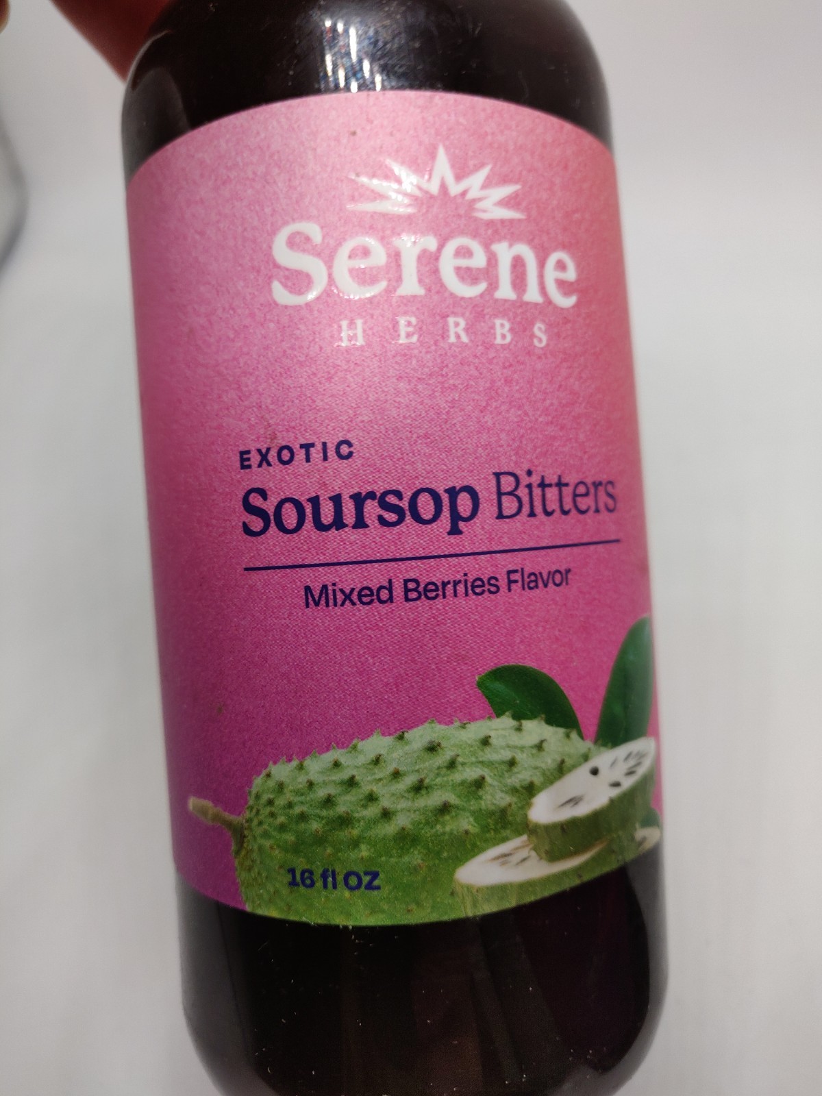 Serene Herbs Soursop Bitters Liquid Mixed Berry 16 Oz X2, 02/27+ Sealed/dents