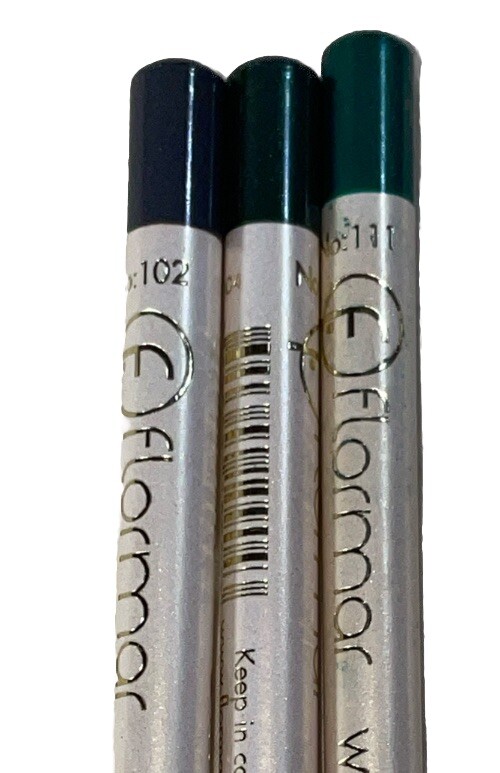 B1G1 9 Pc Flormar Waterproof Eyeliner Pencil Assorted Colors 1.14g .04oz Read