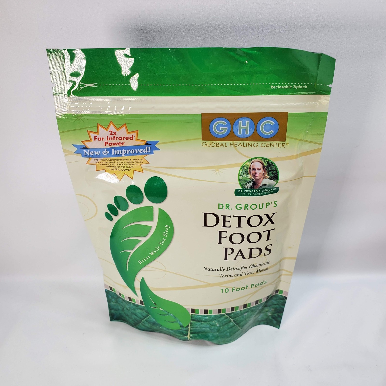 Dr. Group’s Detox Foot Pads Advanced Toxin Cleansing 10 Foot Pads NEW
