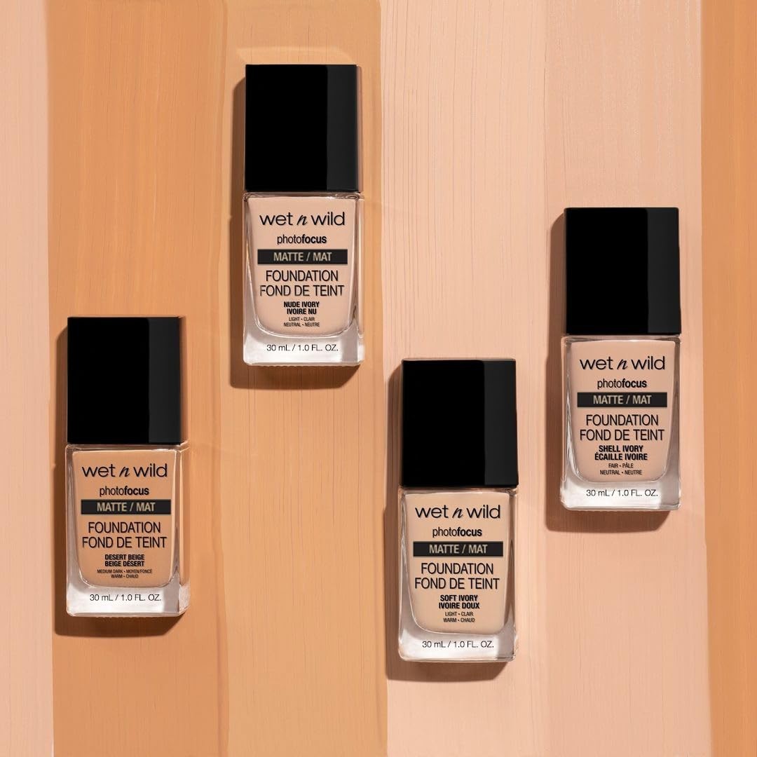 & Cruelty-Free Photo Focus Foundation in Rose Ivory – 0.29 Fl Oz