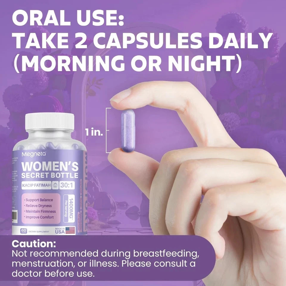 Women’s Secret Bottle-Vaginal Probiotics – Women pH Balance Health Supplement
