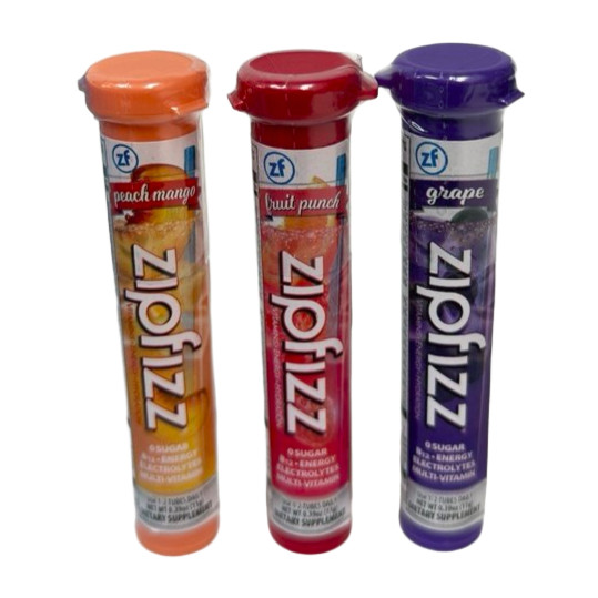 Zipfizz Energy Hydration Electrolytes Drink Mix Suger-Free, Combo Pack, 29 Tubes