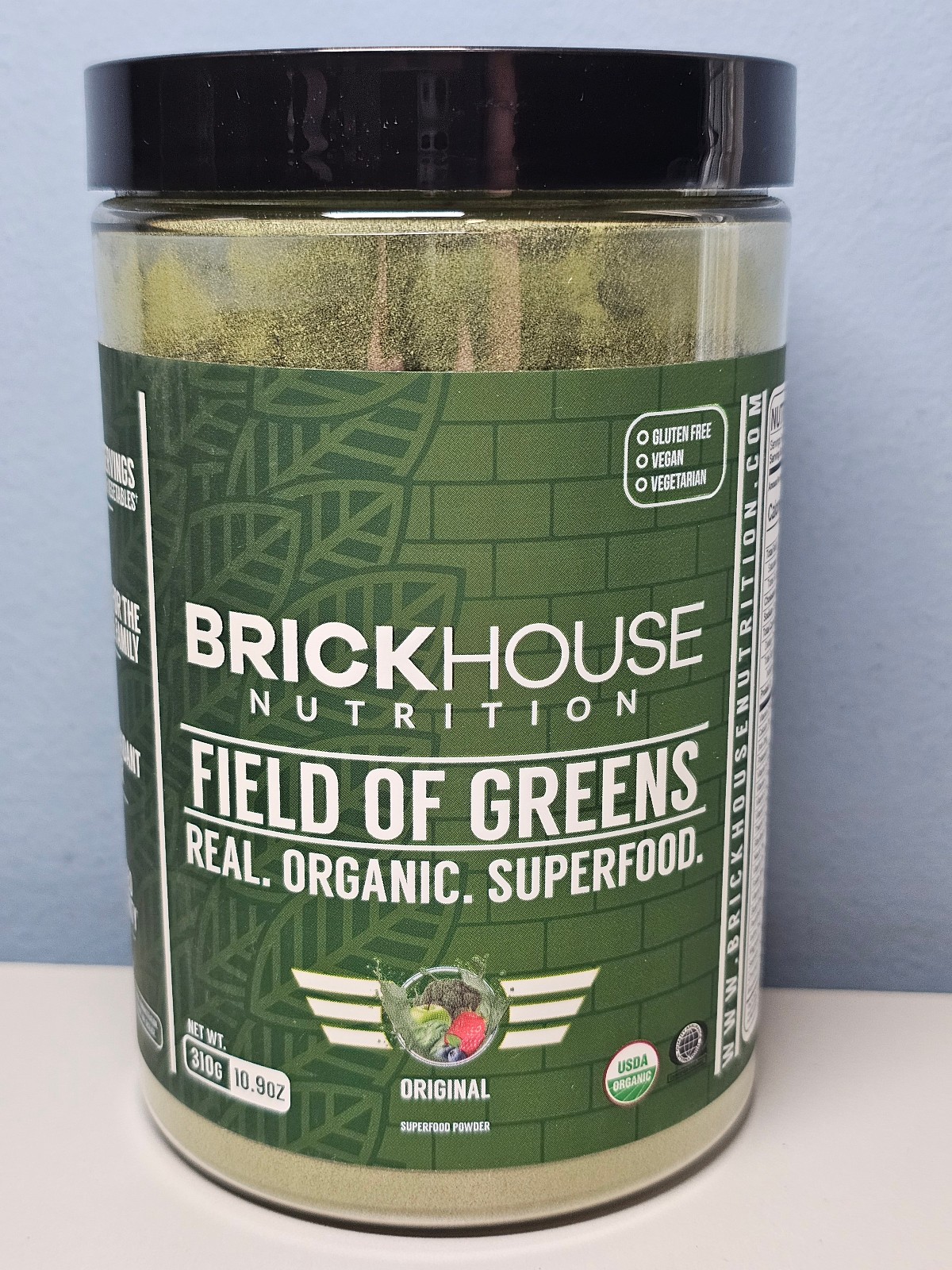 Brickhouse Nutrition Field of Greens – 10.9oz – Exp 10/27 – New! Sealed!