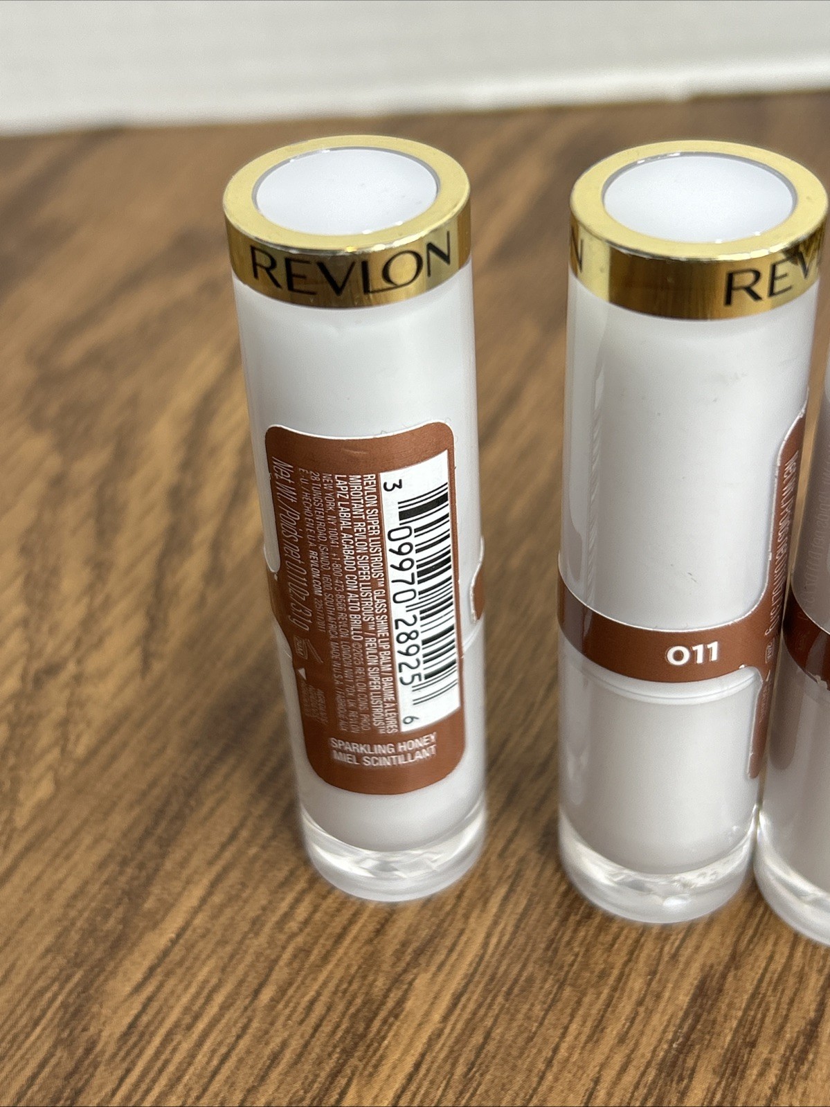 3 NEW SEALED Revlon Super Lustrous Glass Shine Lipstick – SPARKLING HONEY 011