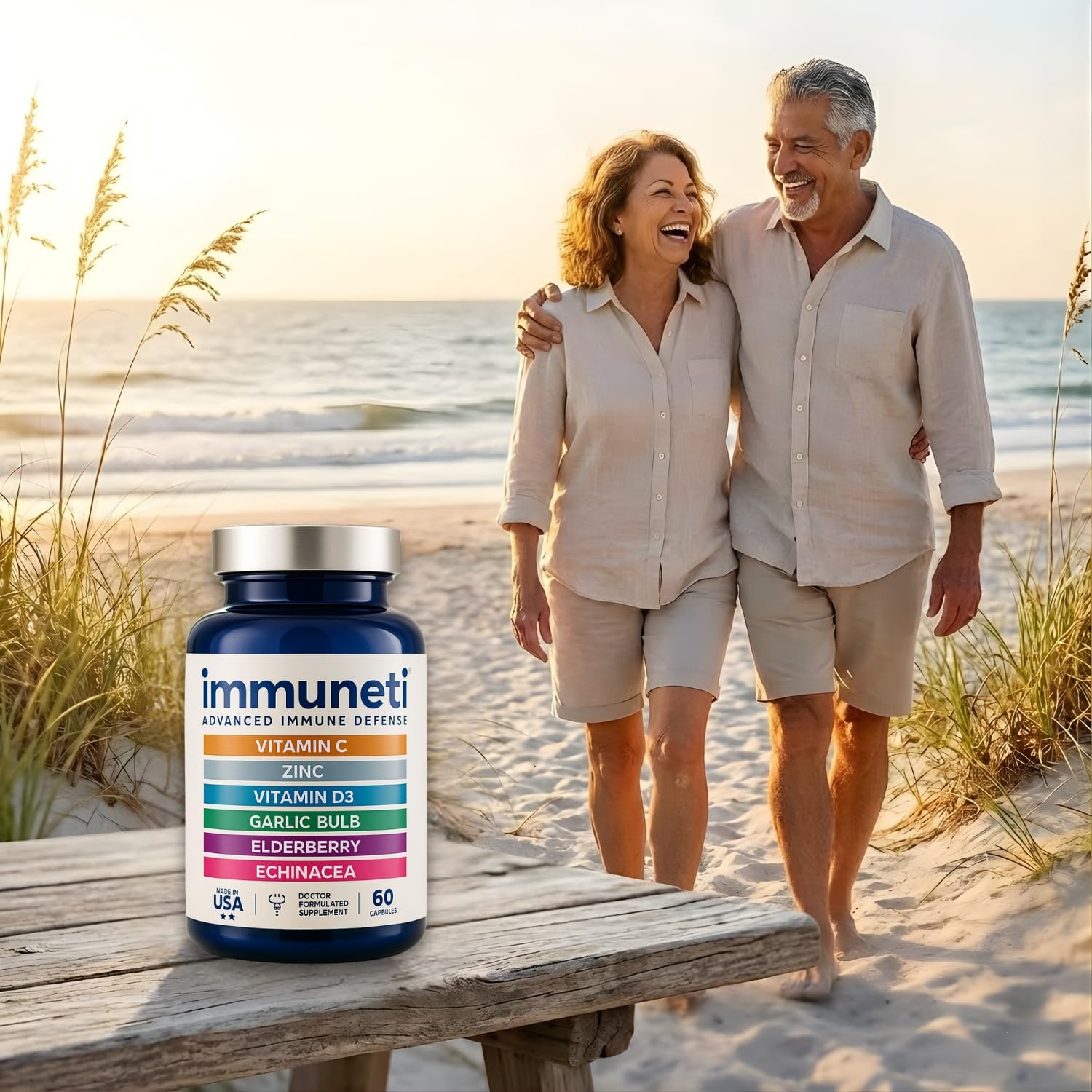 Immuneti Advanced Immune Support – Doctor Formulated 60 Count (Pack of 3)