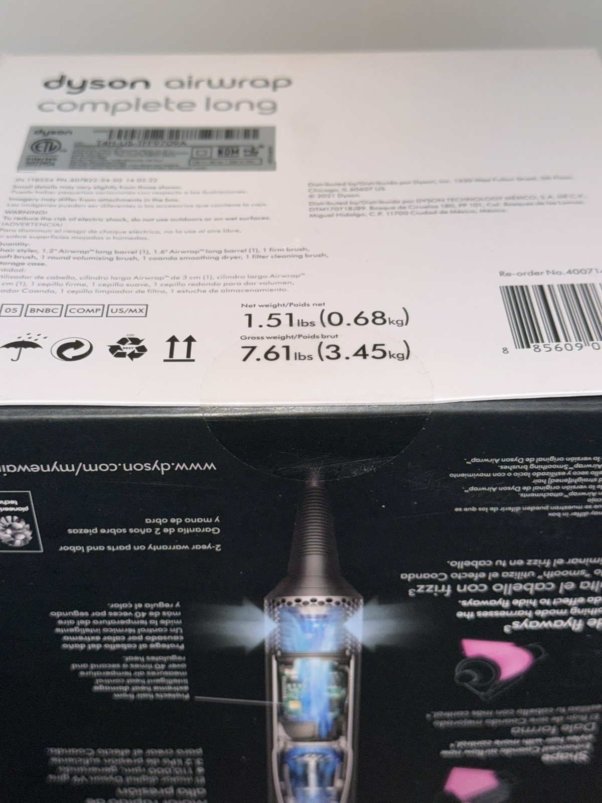 Dyson Airwrap Multi Styler Complete Long Nickel/Copper NEW SEALED