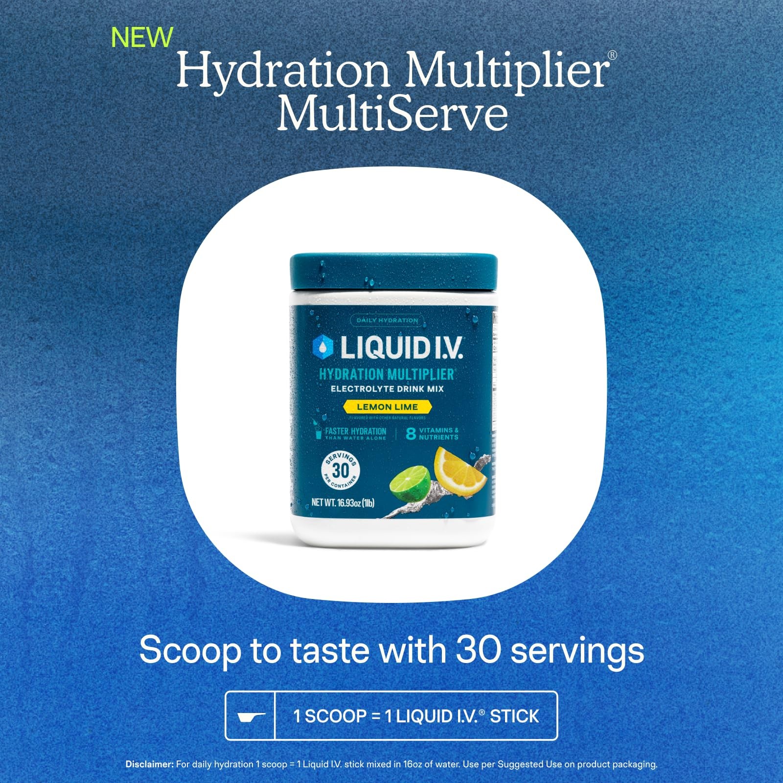 Liquid I.V. – Drink Mix 1 Tub 30 Servings