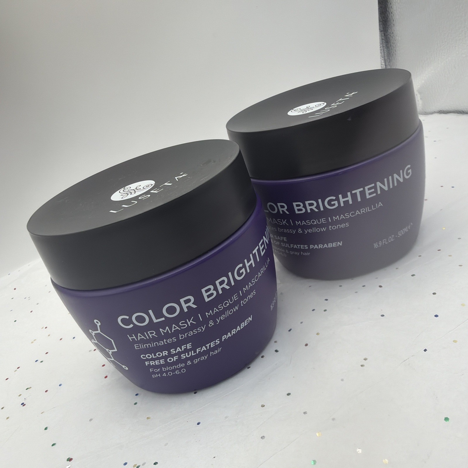 Luseta Color Safe Brightening Hair Mask 2 Pack Purple Toning Hair Treatment