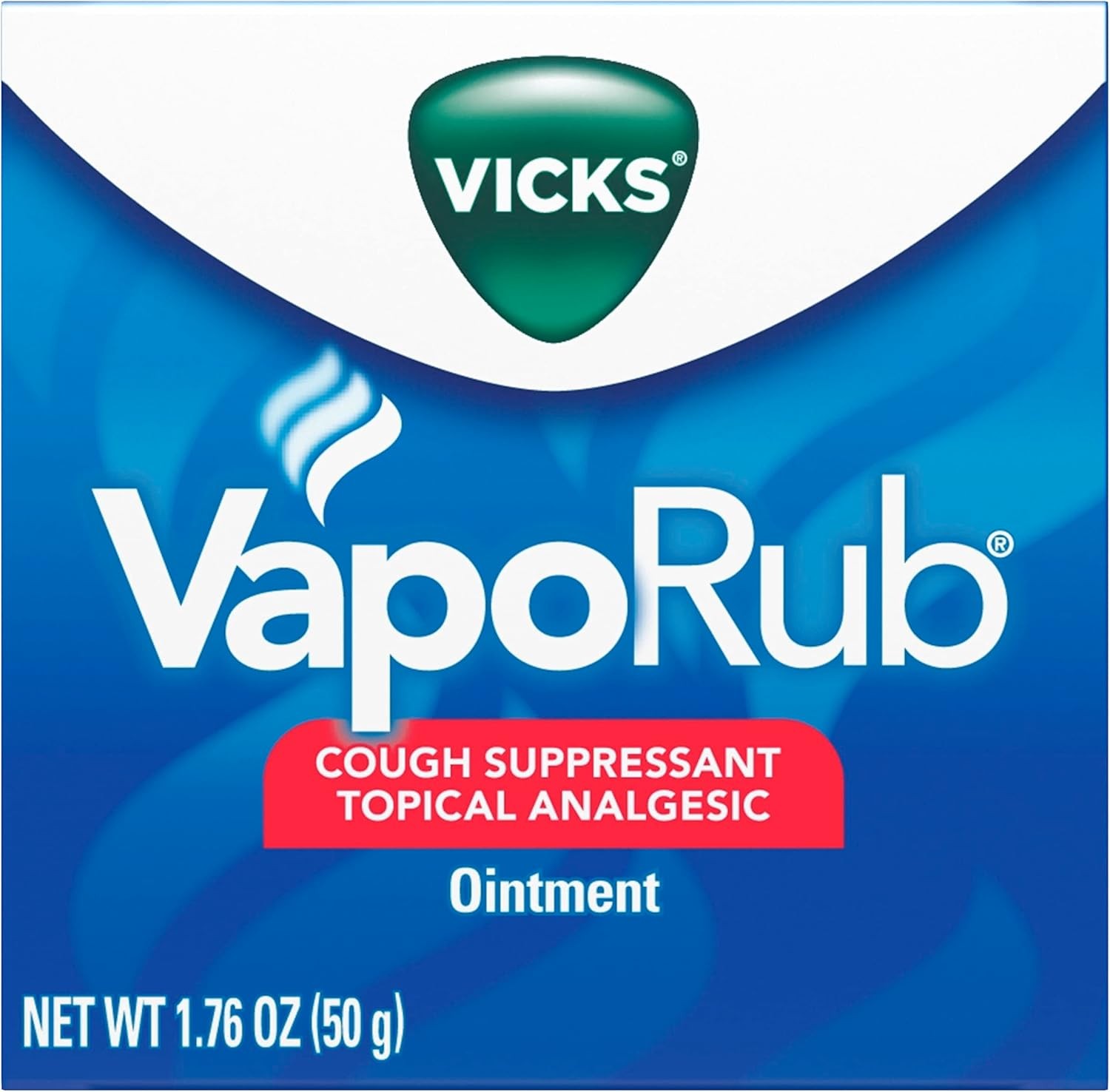 Vicks VapoRub, Original, Cough Suppressant, Topical Chest Rub & Analgesic Ointme