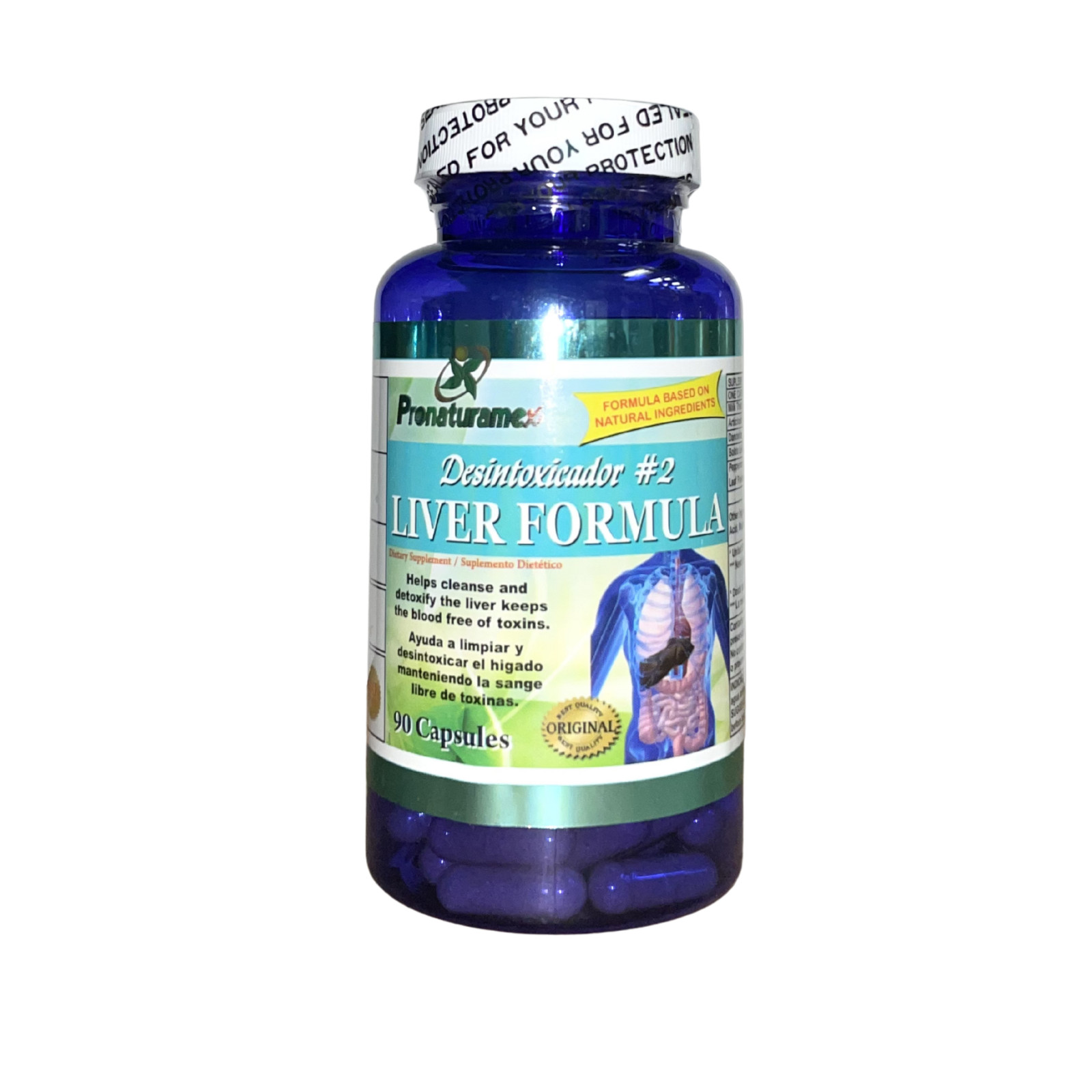 Desintoxicador Formula de Higado Suplemento 90 cápsulas – Por Pronaturamex.Inc