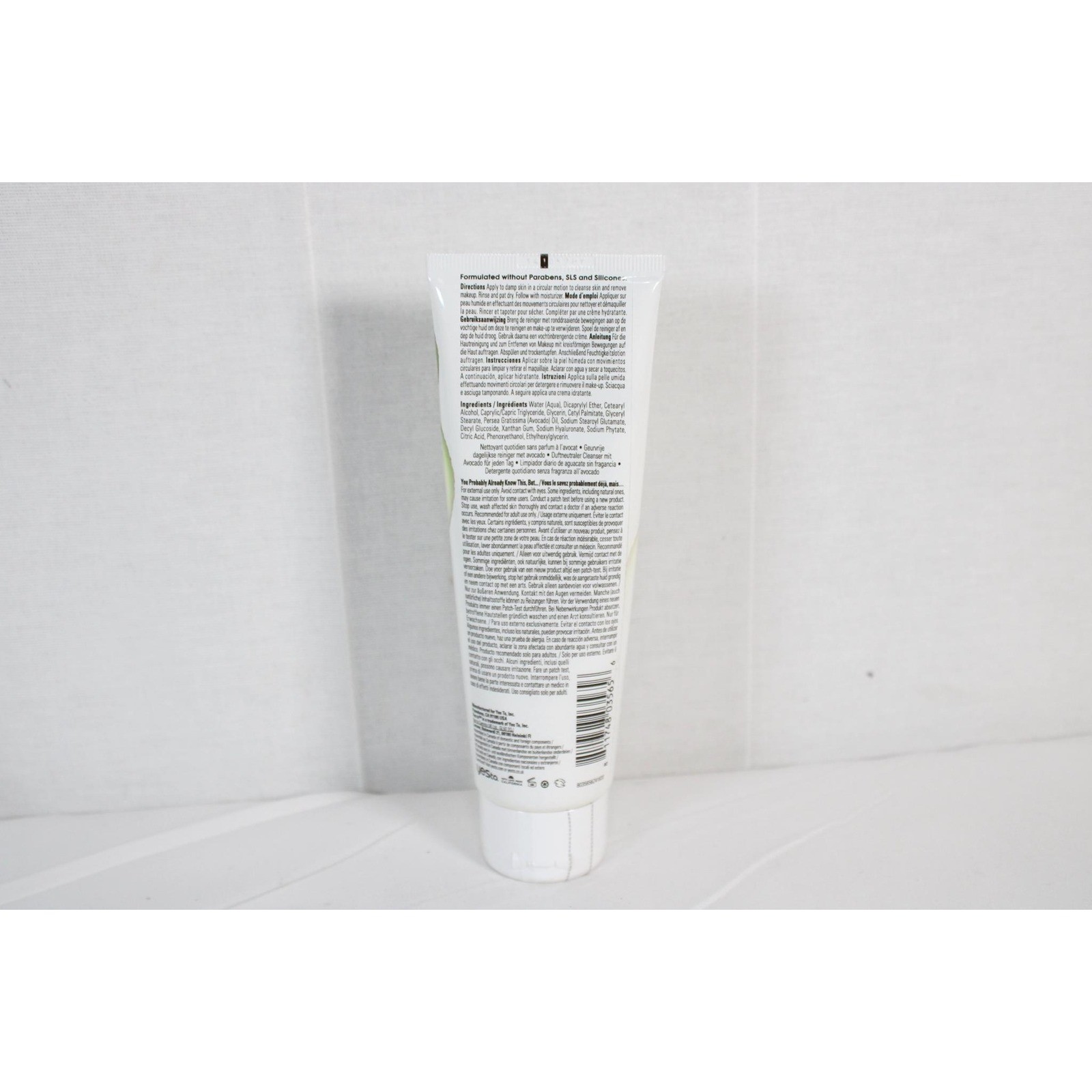 Yes To Avocado Fragrance Free Daily Cream Cleanser Hyaluronic Acid 4oz Lot of 2