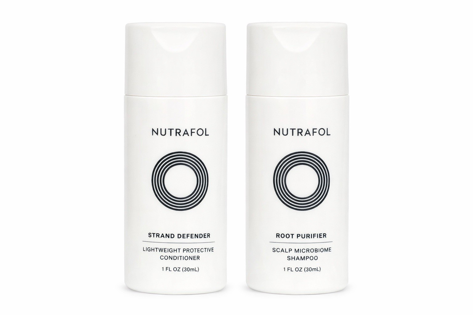 Nutrafol Root Purifier Shampoo & Strand Defender Conditioner Travel Size 1 fl.oz