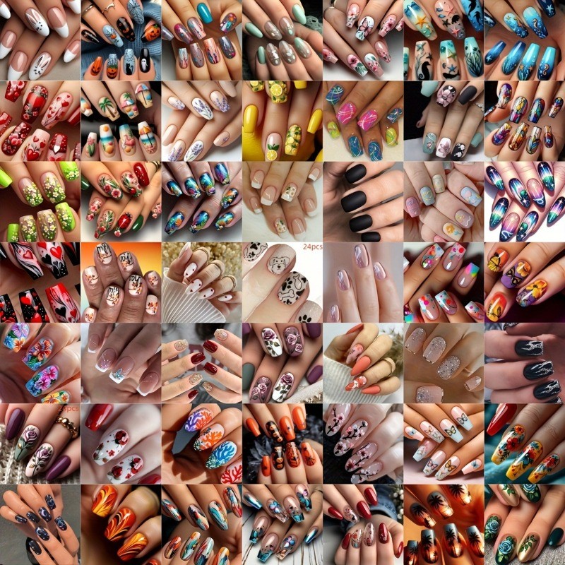 216 Mixed Random Sparkling Diamond Cat Eye Fine Sparkling Fake Nail Art Pieces
