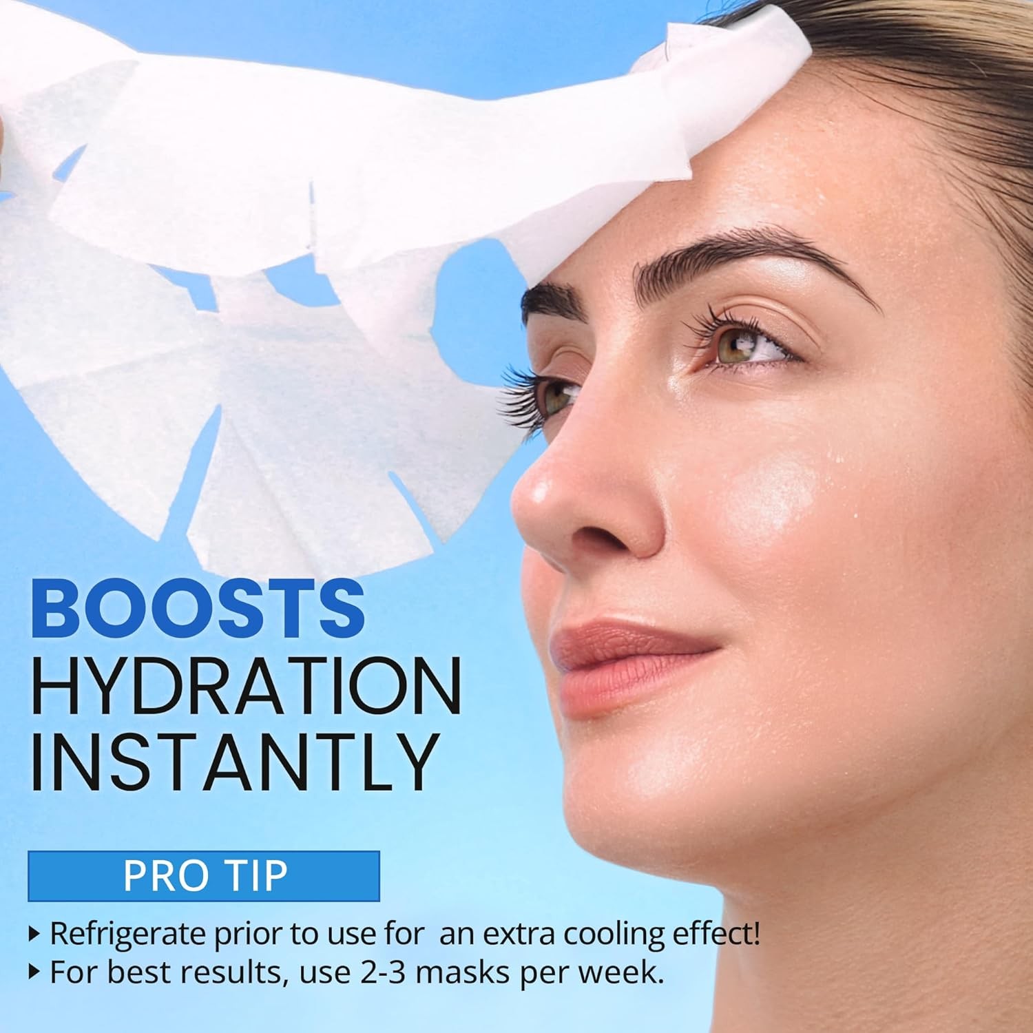 Ebanel Collagen Face Mask Hyaluronic Acid Vitamin C 10 Pack